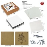 Wooden Flower Press Kit - Educational DIY Supplies for Kids