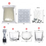 DIY Soy Wax Candle Making Kit with Glass Jars & Full Supplies