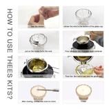 DIY Scented Soy Wax Candle Making Kit with Glass Cup Supplies