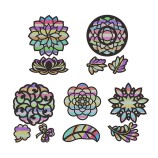 Mandala Flower Tissue Suncatcher Kit - Customizable Window Art