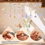 Crystal Agate Gemstone Sun Catcher Wind Chime for Home & Garden