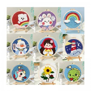 Adult Punch Needle Embroidery Kit, Animal & Nature Cross Stitch Set