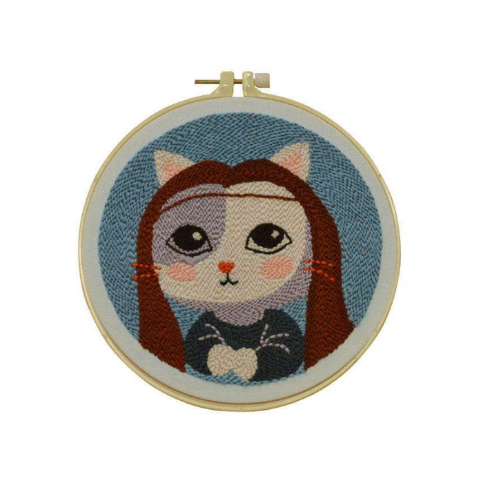 Custom Beginner Crafts Kit for Kids DIY Latch Hook Knitting Cross Stitch Embroidery Sewing & Weaving Toy