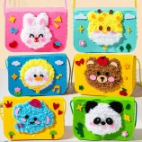 Kindergarten Children's Day Gift DIY Cartoon Boys Girls Educational Toy Material Kit for Handicrafts Sewing Weaving Toys