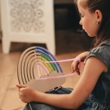 Wholesale DIY Product Wood Rainbow Craft Kit for Kids Wood Kids Gift Rainbow Craft Kit