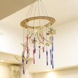 DIY Wind Chime Kit Home Decor Hanging Wooden Wind Chimes Kids Educational Toys