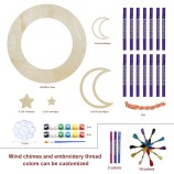 DIY Wind Chime Kit Home Decor Hanging Wooden Wind Chimes Kids Educational Toys