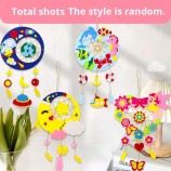 Handmade Dream Catcher and Wind Chime Decor Children's Day Non-Woven Fabric DIY Gift Kit Family Creative Felt Craft for Kids