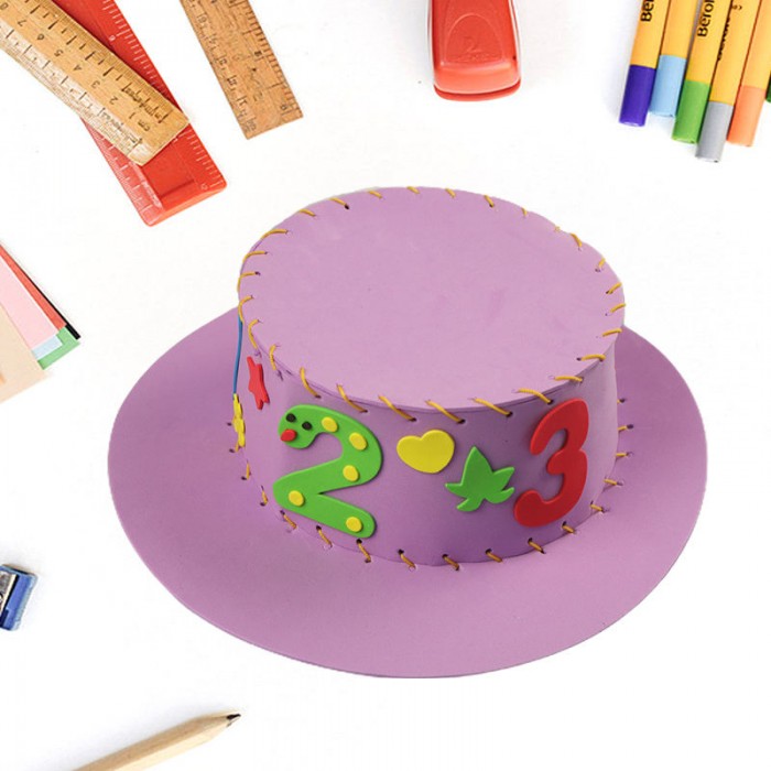 DIY EVA Foam Party Sewing Hat Kits for Kids Arts and Crafts