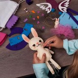 DIY Art Craft Set Felt Kits DIY Children's Felt Craft Sewing Kits Bunny Stuffed Cartoon Toys Learn to Stitch