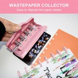 Office Pink Color Metal T Shape Paper Hole Mushroom Punch for Craft