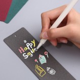 Custom Sublimation Blank Handmade Paper Bookmark Set with Chinese Dot Tassel