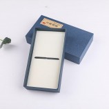 Custom Classical Chinese Style Black Wood Craft Bookmark with Dot Tassel Box