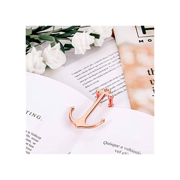 Creative Rose Gold Metal Page Holder Anchor Bookmark