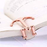 Creative Rose Gold Metal Page Holder Anchor Bookmark