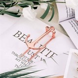 Creative Rose Gold Metal Page Holder Anchor Bookmark