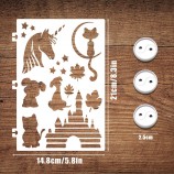 Laser Cut PET Material Geometric Pattern Screen Printing Stencil