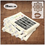 Hot Sale Custom Child Safety Plastic Painting and Drawing Stencil Four-piece Set