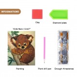 wholesale diy 5d animal koala gem diamond painting full drills dmc kit for kids