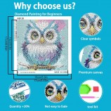 DIY Children's Handmade Sticker Painting Frame Full Drill Diamond Painting Elementary Level Creative Paste Toys