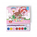 Cartoon Watercolor Painting Set 8 Colors DIY Art Drawing Book for Students Children Cross-Border Trade Model Coloring Toys