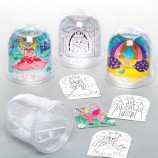 Hot Sale DIY Colouring Snow Globes for Kids Toys