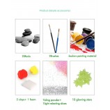 DIY Rocks & Waterproof Paint Creativity Arts & Crafts DIY Supplies Kit for Kids Rock Painting Kit
