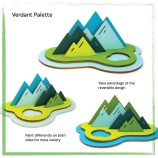 3D DIY Wooden Mountain Painting Kit | Unfinished Wood Craft for Desk Decor
