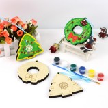 Christmas DIY Wood Painting Kit | Unfinished Hanging Sign Craft Set