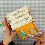 DIY Wooden Doll House Kit for Kids, Unfinished Wood Playhouse Craft Set with Painting & Assembly Accessories