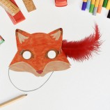 Kids DIY Paper Animal Mask Craft Kit - Painting Decor Set