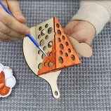 Customizable DIY Wooden Pen Holder Puzzle Kit, Unfinished Dinosaur/Mouse Shape Desk Organizer for Kids Painting Crafts