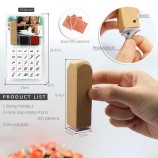 Square Wooden Handle Custom Rubber Stamp Set