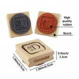 Wooden Handle Custom Decorative Rubber Stamps for DIY Crafts & Scrapbooking