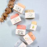 Custom Hot Sale Embossing Word Logo DIY Square Wooden Rubber Ink Stamp