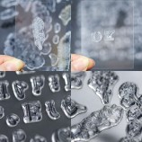 Vintage Letter & Leaf Clear Stamp Set - Alphabet & Plant Stamps for Scrapbooking & Card Making