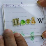 Vintage Letter & Leaf Clear Stamp Set - Alphabet & Plant Stamps for Scrapbooking & Card Making