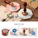 24 Colors Octagon Sealing Wax Beads Kit - Plastic Box Set for Wax Seal Stamps